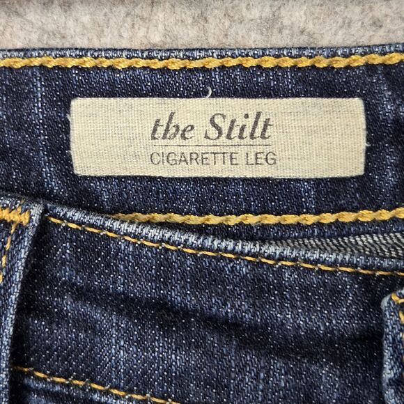 AG Adriano Goldschmied The Stilt Cigarette Jeans Women 29R Blue Slim Made in USA - Picture 2 of 12